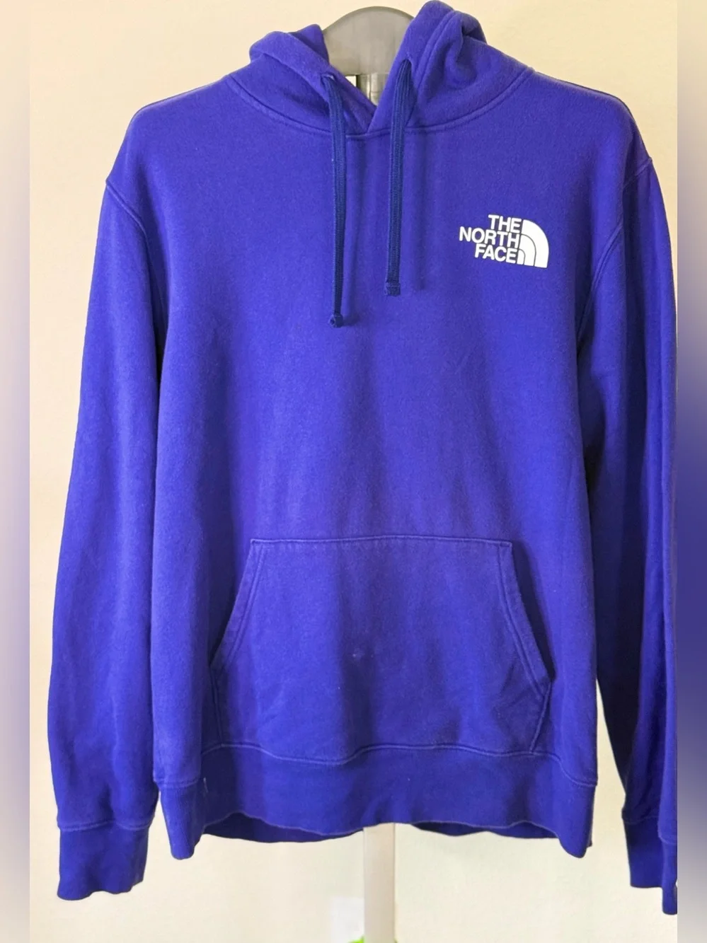 The North Face Men's Deep Purple Hoodie with White Logo